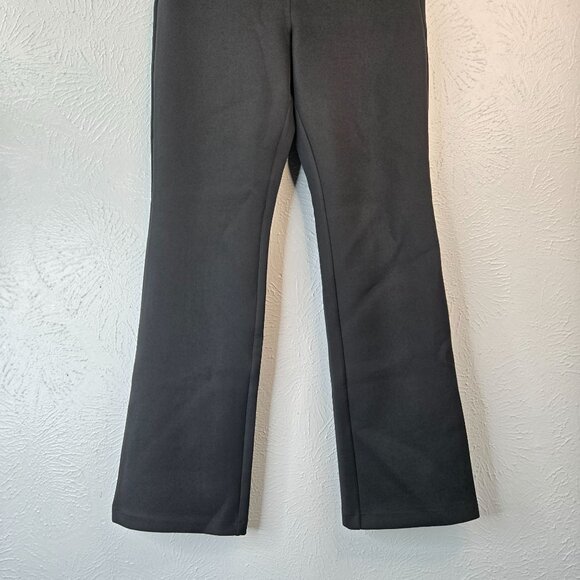 Good American Scuba Pants Sz 10 Flare Black High Waisted Dressy Career Trousers - Picture 4 of 13